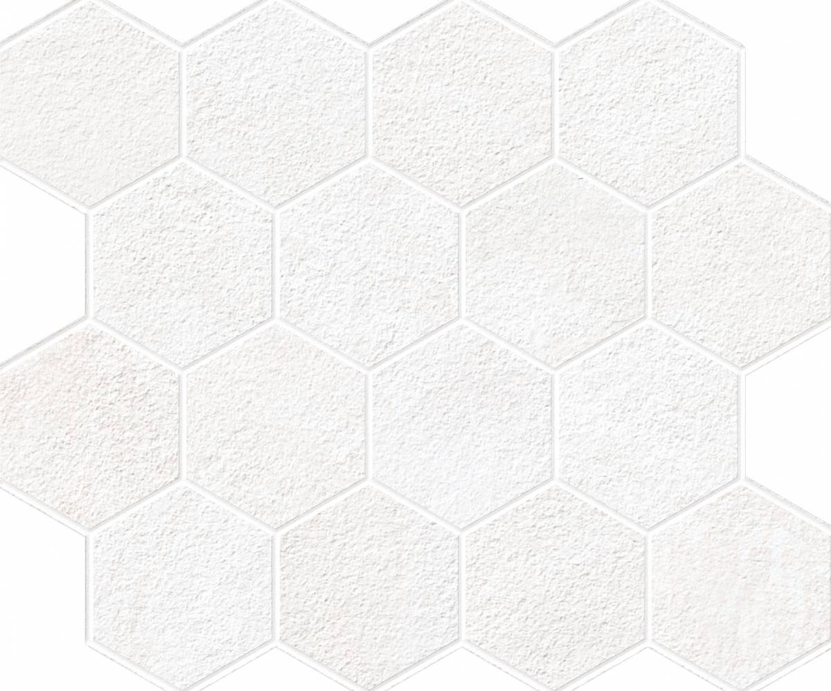 Landmark Ceramics Explore 3 x 3 Hexagon 10" x 12" Porcelain Mosaic