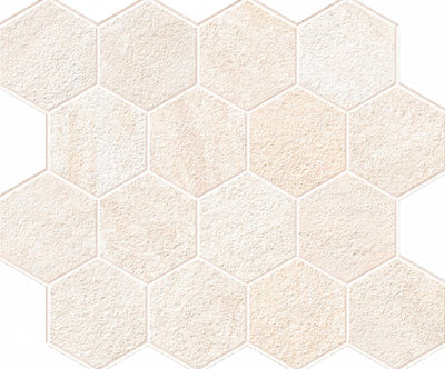 Landmark Ceramics Explore 3 x 3 Hexagon 10" x 12" Porcelain Mosaic