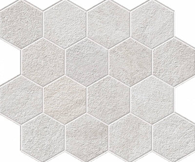 Landmark Ceramics Explore 3 x 3 Hexagon 10" x 12" Porcelain Mosaic