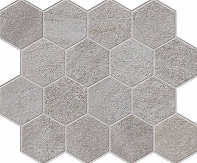 Landmark Ceramics Explore 3 x 3 Hexagon 10" x 12" Porcelain Mosaic