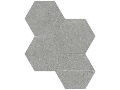 Anatolia Mjork 6" Hexagon 9.96" x 11.5" Porcelain Mosaic
