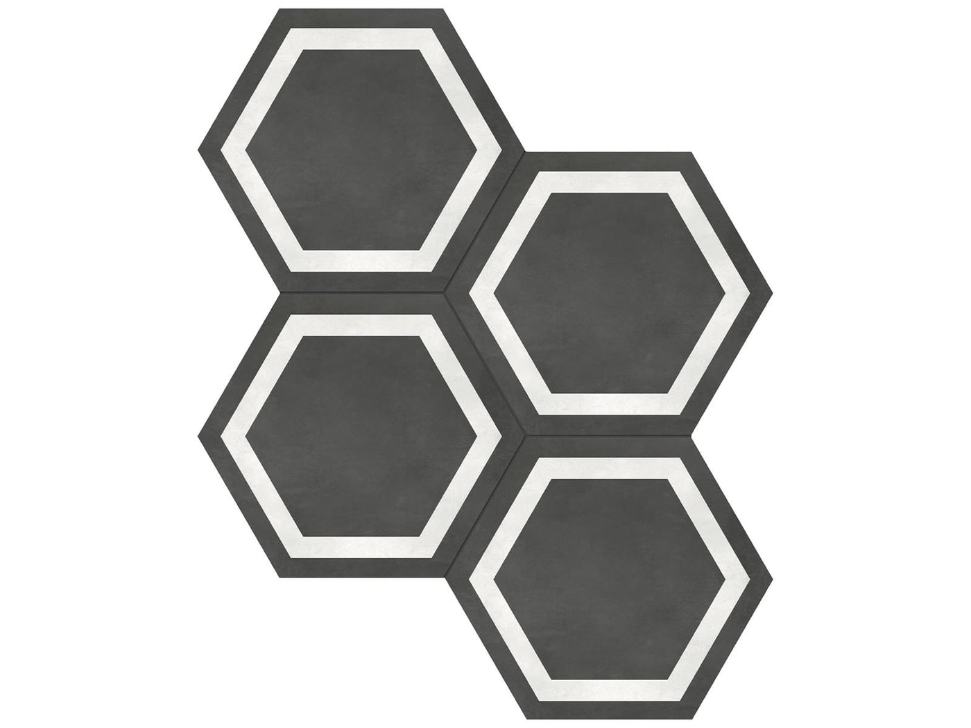Anatolia Form Hex Frame 7" x 8" Porcelain Tile