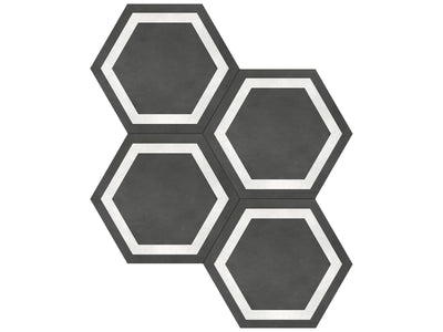 Anatolia Form Hex Frame 7" x 8" Porcelain Tile