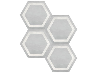 Anatolia Form Hex Frame 7" x 8" Porcelain Tile