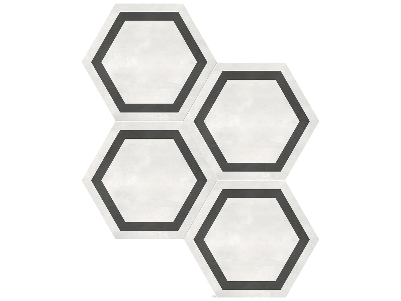 Anatolia Form Hex Frame 7" x 8" Porcelain Tile