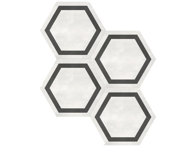 Anatolia Form Hex Frame 7" x 8" Porcelain Tile