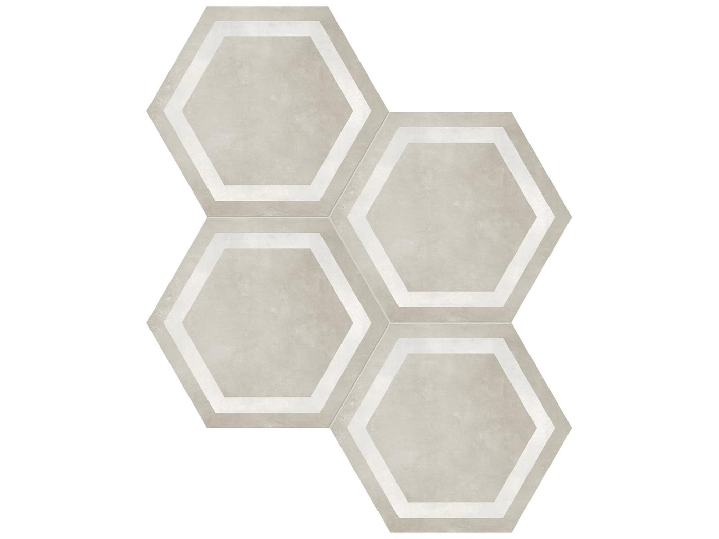 Anatolia Form Hex Frame 7" x 8" Porcelain Tile