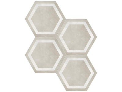 Anatolia Form Hex Frame 7" x 8" Porcelain Tile