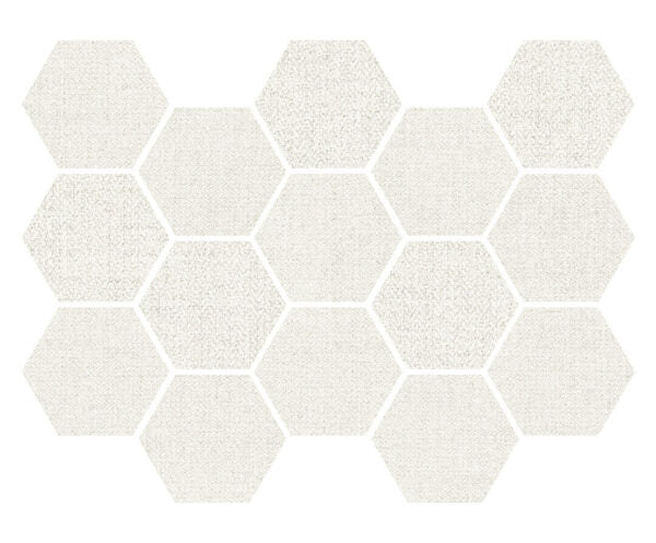 Happy Floors Fibra Hexagon 12" x 14" Porcelain Mosaic