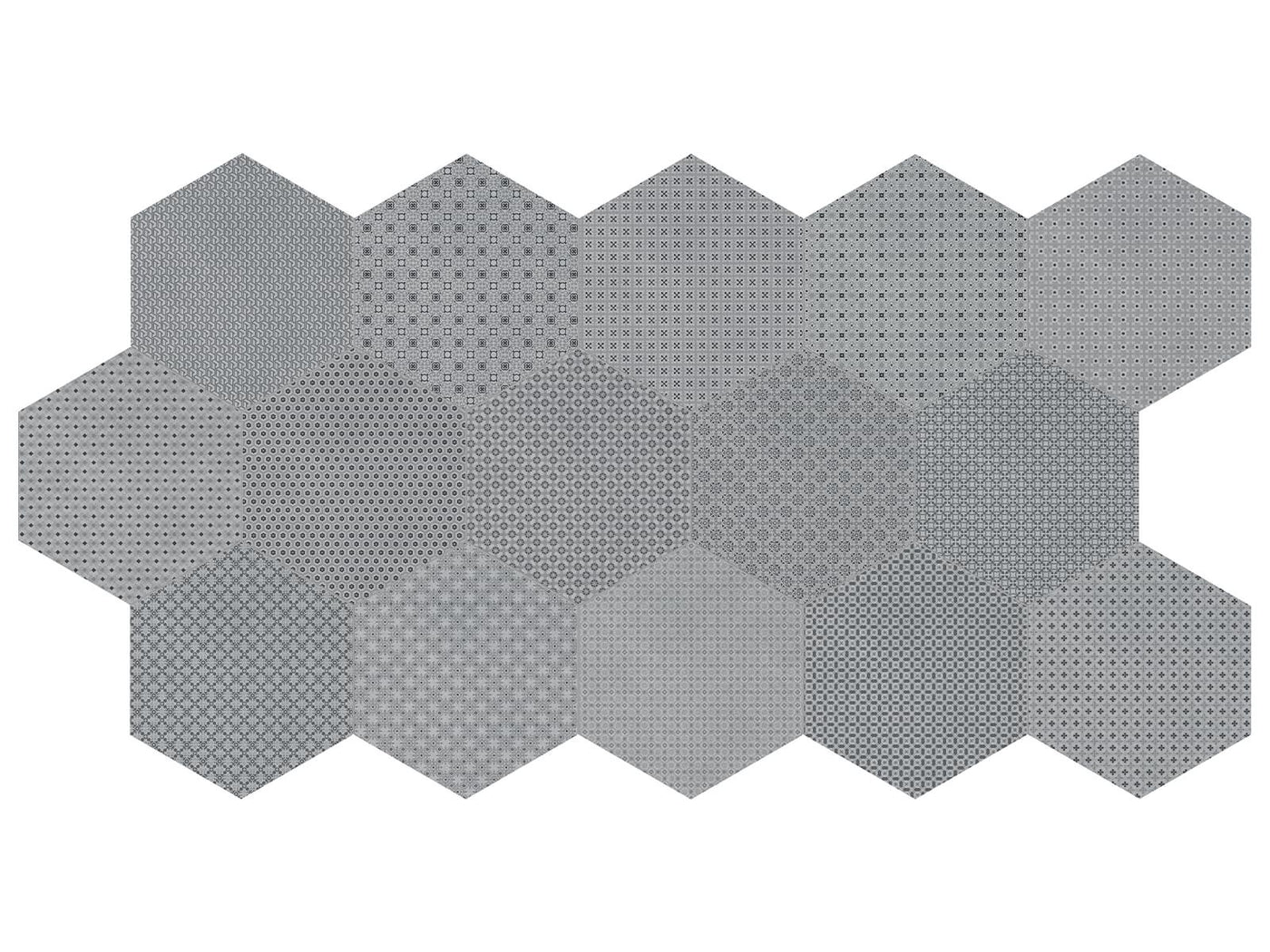 Anatolia Tapestri Hex Blend 8.5" x 9.84" Porcelain Tile