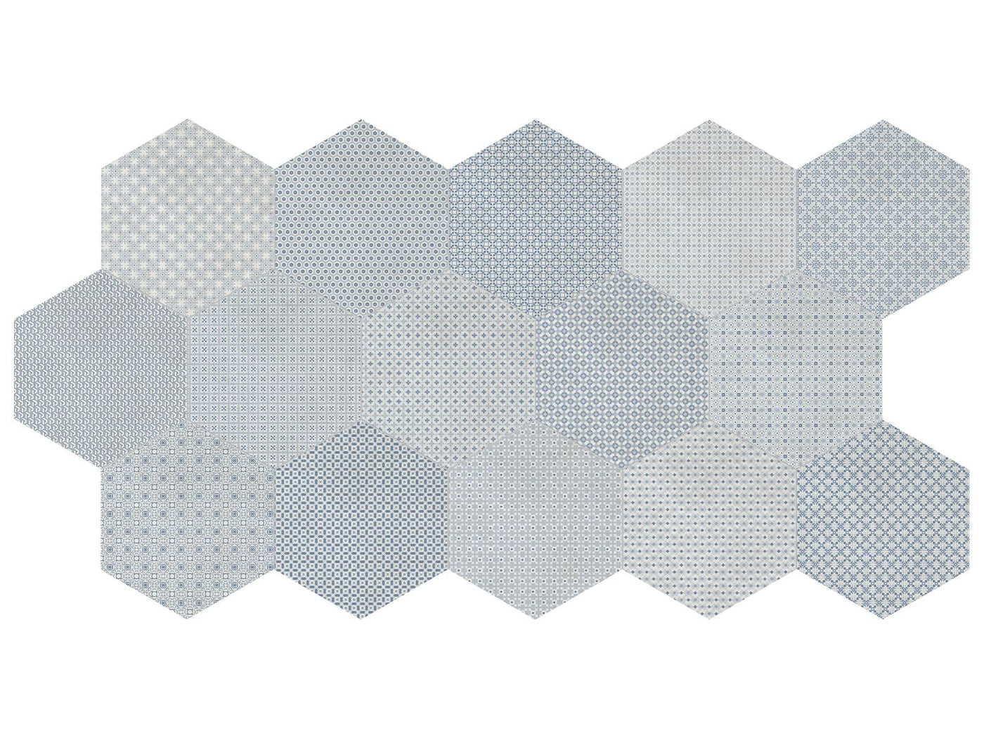 Anatolia Tapestri Hex Blend 8.5" x 9.84" Porcelain Tile