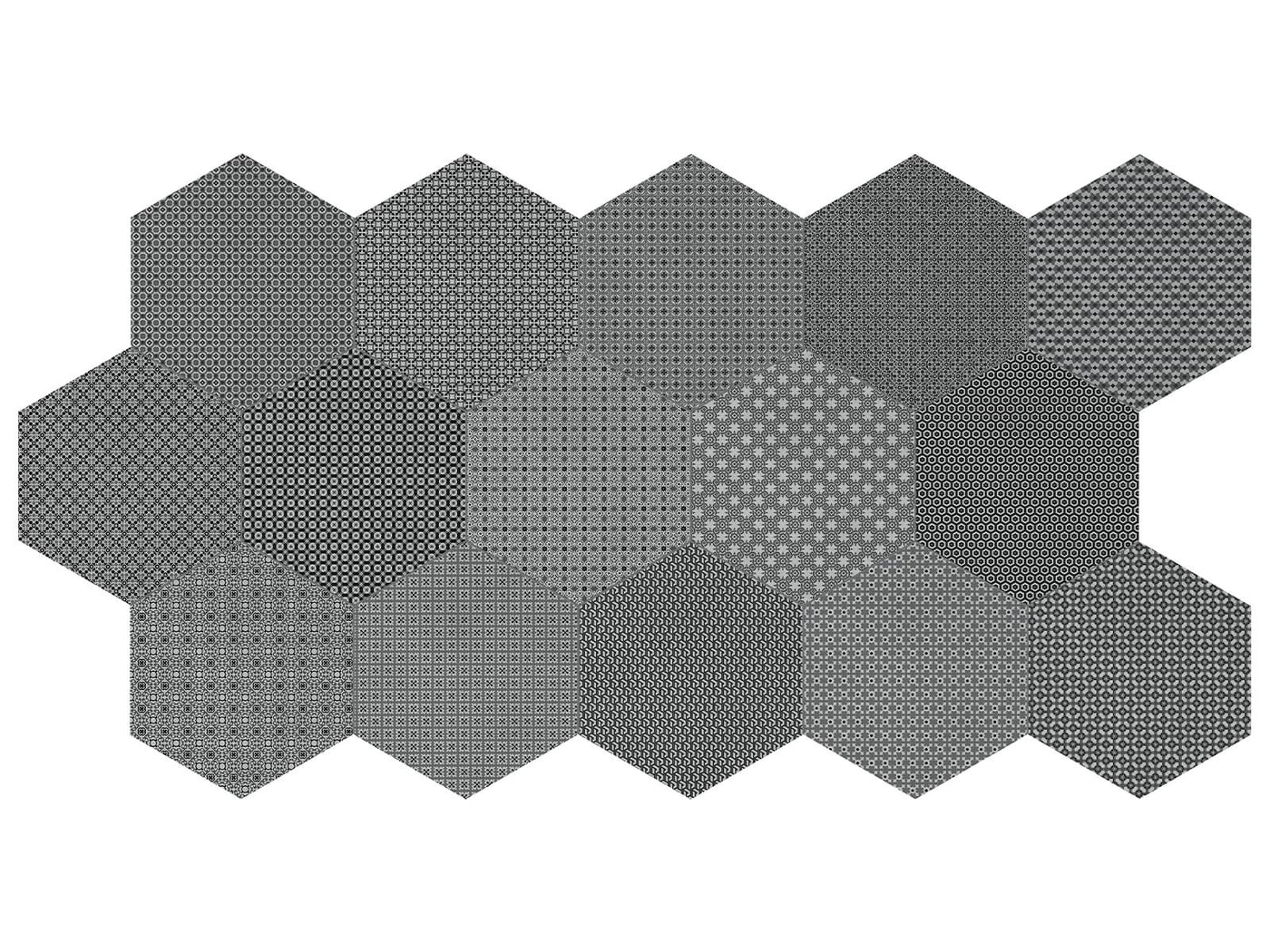 Anatolia Tapestri Hex Blend 8.5" x 9.84" Porcelain Tile