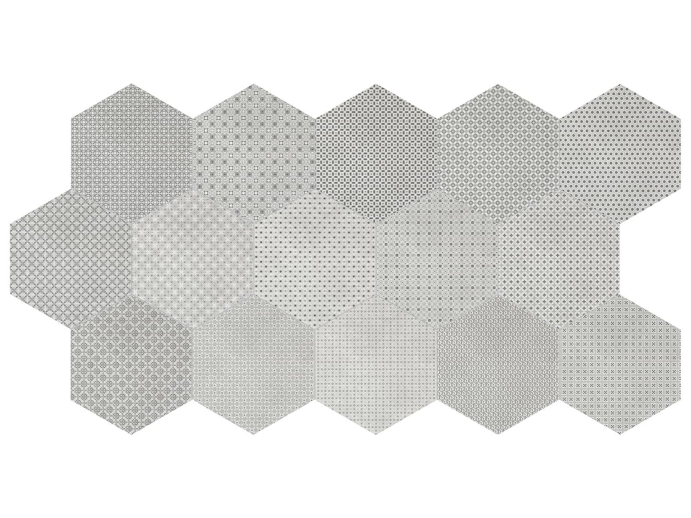 Anatolia Tapestri Hex Blend 8.5" x 9.84" Porcelain Tile