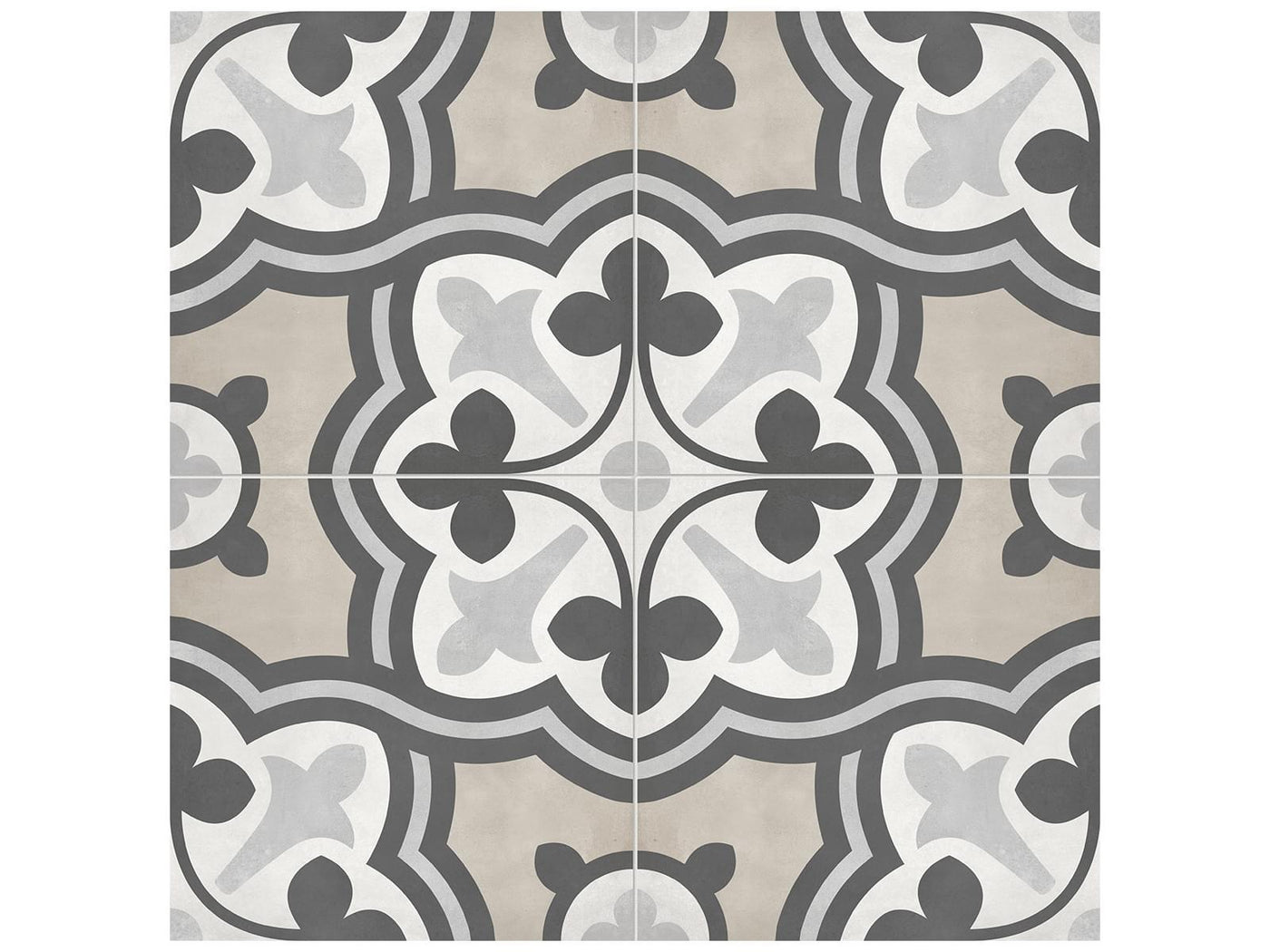 Anatolia Form Baroque 8" x 8" Porcelain Tile