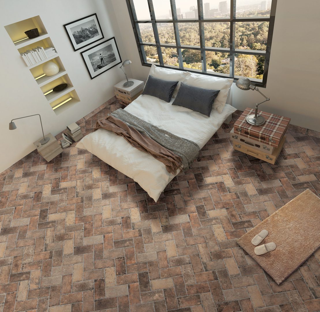 Tesoro Chicago Brick 8" x 8" Porcelain Tile