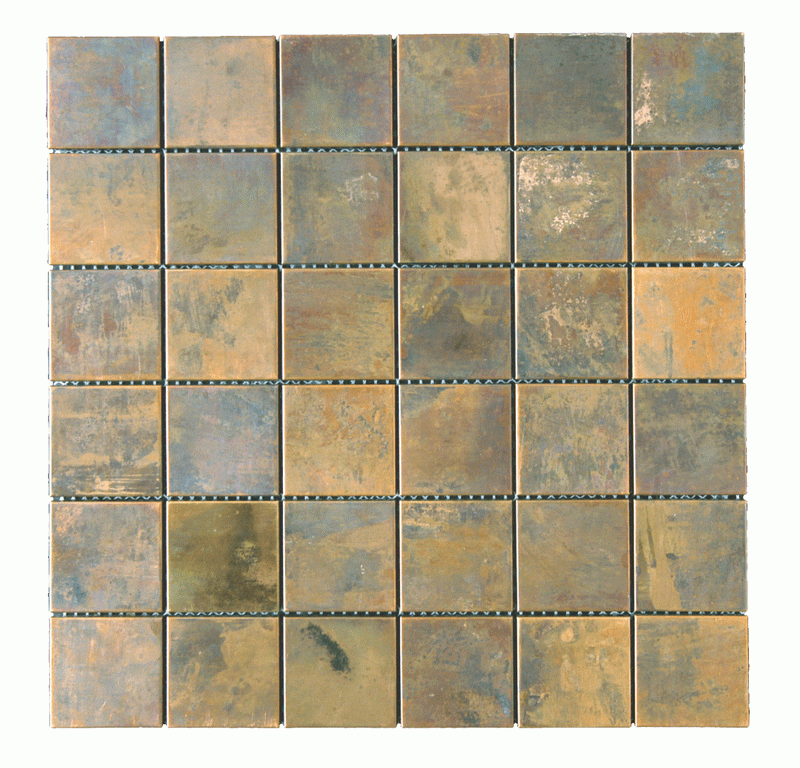 Maniscalco Murray River Metal 2 x 2 12" x 12" Copper & Ceramic Mosaic