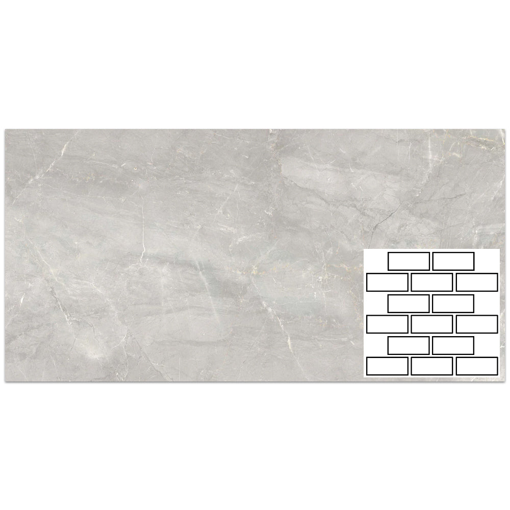 Tesoro La Dolce Vita Brick Chisel 11.75" x 11.75" Porcelain Mosaic