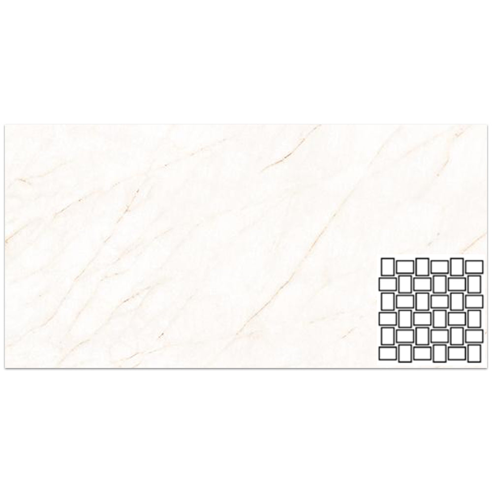 Tesoro La Dolce Vita 2 x 2 Basketweave 11.75" x 11.75" Porcelain Mosaic