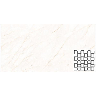 Tesoro La Dolce Vita 2 x 2 Basketweave 11.75" x 11.75" Porcelain Mosaic