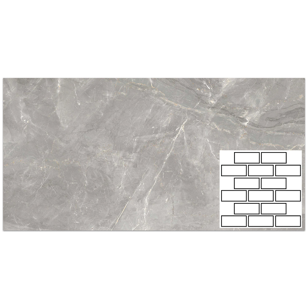 Tesoro La Dolce Vita Brick Chisel 11.75" x 11.75" Porcelain Mosaic