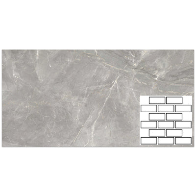 Tesoro La Dolce Vita Brick Chisel 11.75" x 11.75" Porcelain Mosaic