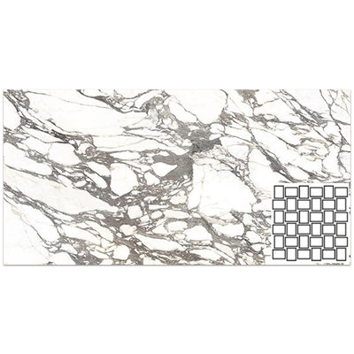 Tesoro La Dolce Vita 2 x 2 Basketweave 11.75" x 11.75" Porcelain Mosaic