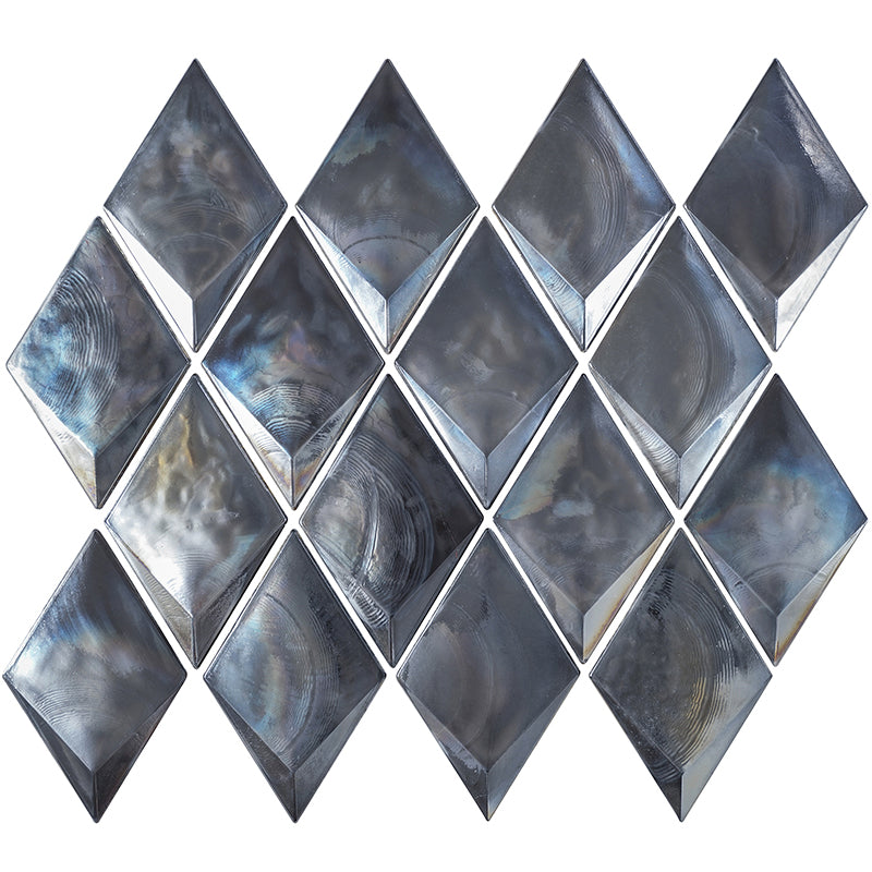 MIR Mosaic Allure Diamond 9.8" x 12.3" Glass Mosaic