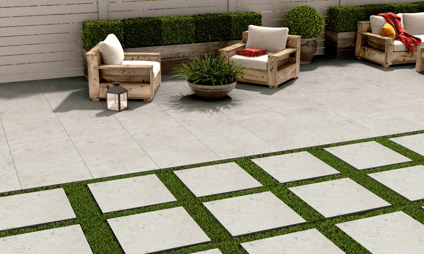 Happy Floors Coralina 24" x 24" Porcelain Paver Perla