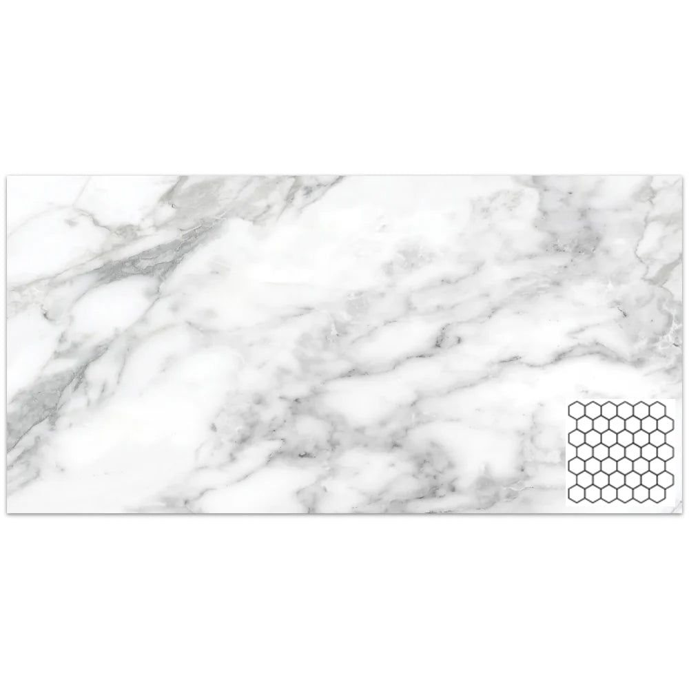 Tesoro La Marca 2" Hexagon 11.75" x 13.25" Porcelain Mosaic