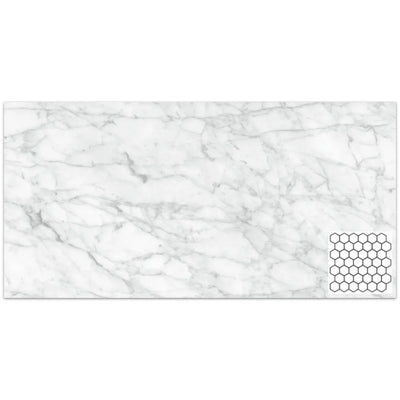 Tesoro La Marca 2" Hexagon 11.75" x 13.25" Porcelain Mosaic