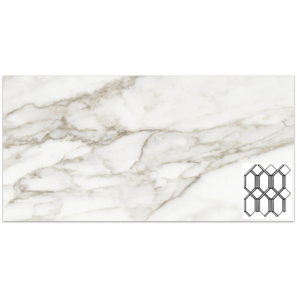 Tesoro La Marca Modella 11.75" x 13.75" Porcelain Mosaic