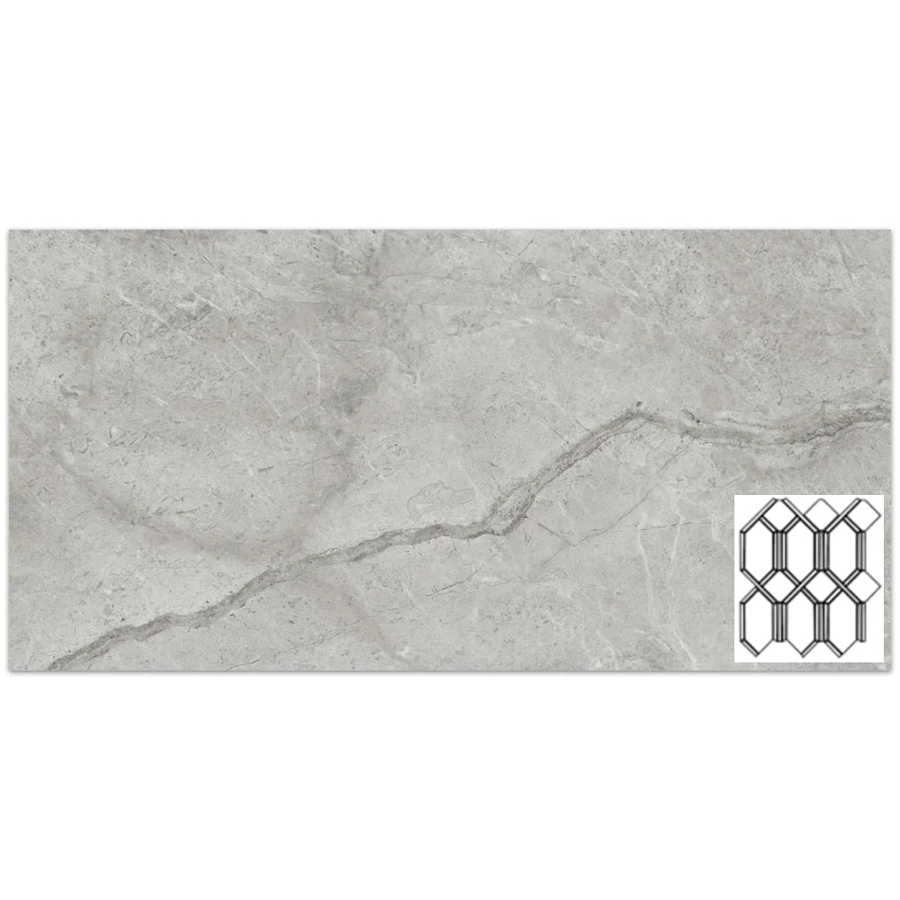 Tesoro La Marca Modella 11.75" x 13.75" Porcelain Mosaic