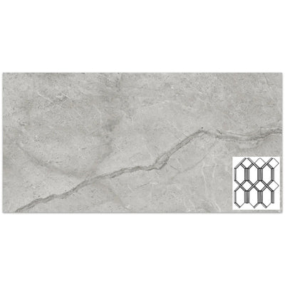 Tesoro La Marca Modella 11.75" x 13.75" Porcelain Mosaic