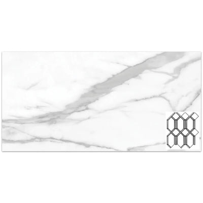 Tesoro La Marca Modella 11.75" x 13.75" Porcelain Mosaic