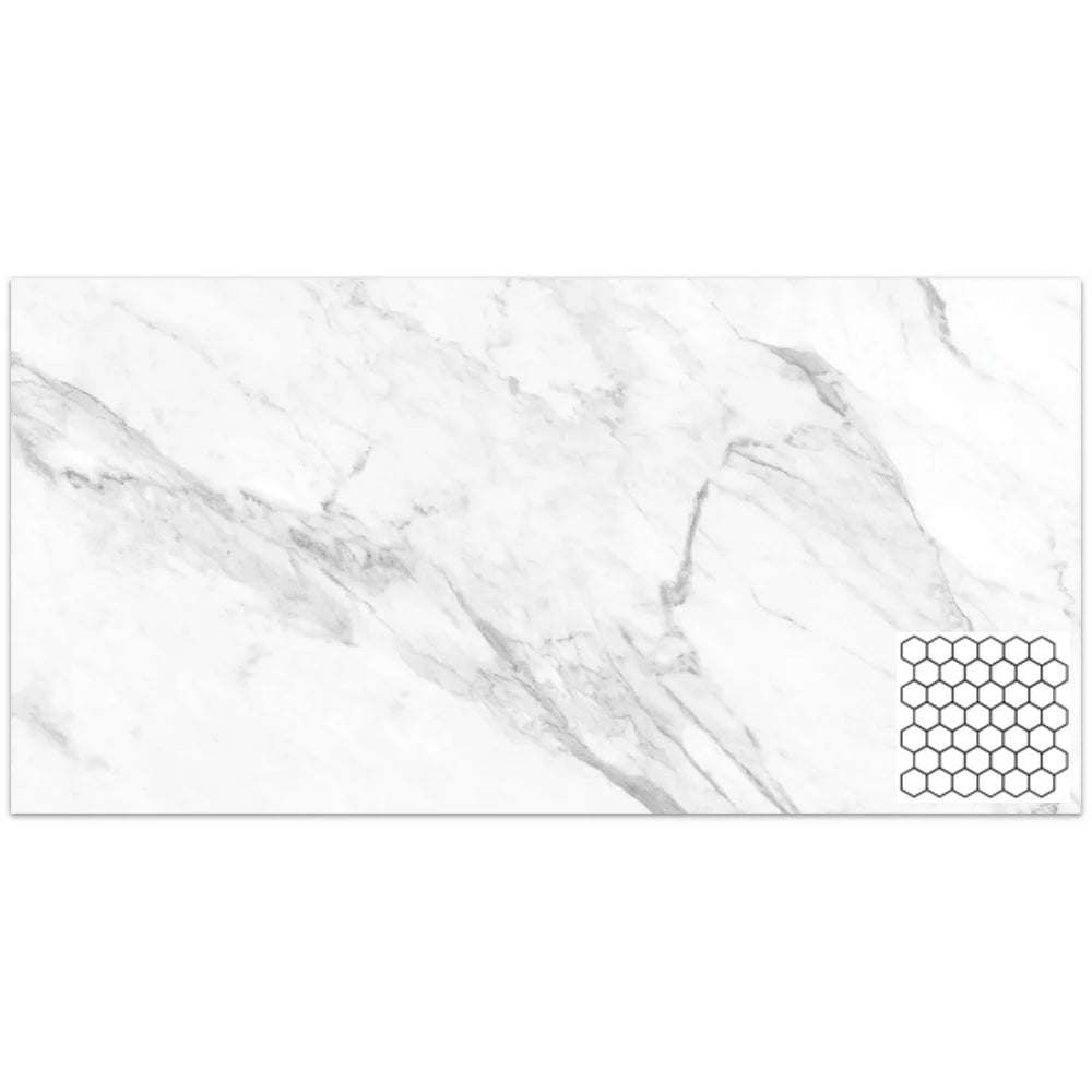 Tesoro La Marca 2" Hexagon 11.75" x 13.25" Porcelain Mosaic