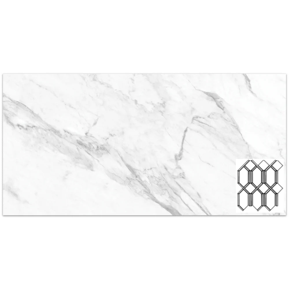 Tesoro La Marca Modella 11.75" x 13.75" Porcelain Mosaic