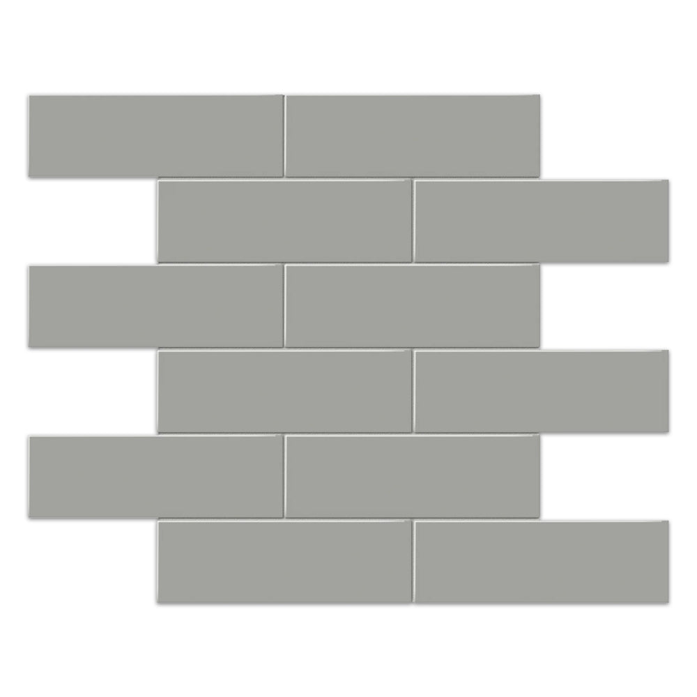 Tesoro Soho 2 x 6 Brick 11.75" x 11.75" Ceramic Mosaic