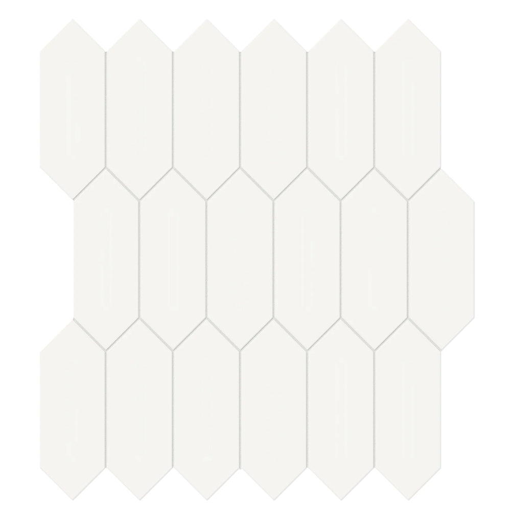 Tesoro Soho 2 x 5 Picket 11.5" x 12.5" Ceramic Mosaic