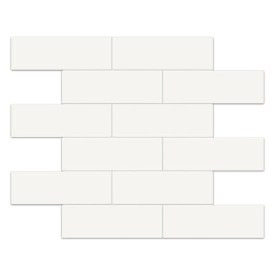 Tesoro Soho 2 x 6 Brick 11.75" x 11.75" Ceramic Mosaic