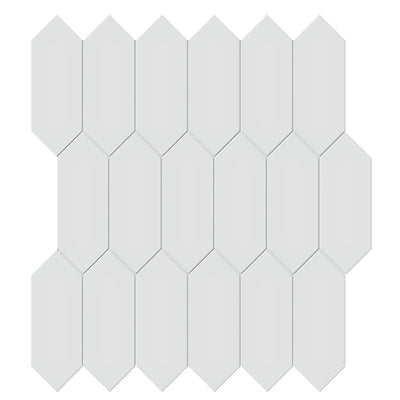 Tesoro Soho 2 x 5 Picket 11.5" x 12.5" Ceramic Mosaic