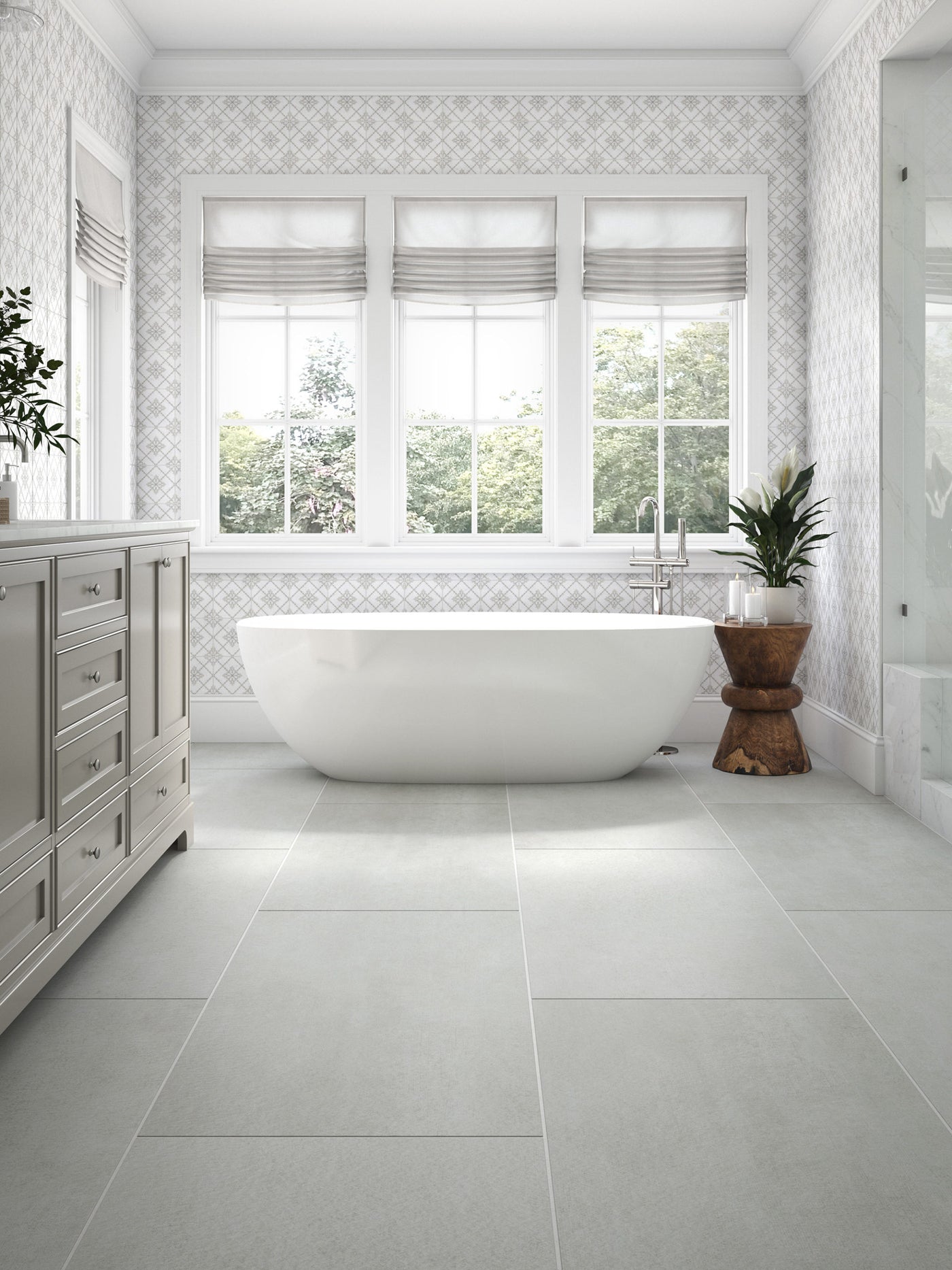 Anthology Concrete X 24" x 48" Porcelain Tile