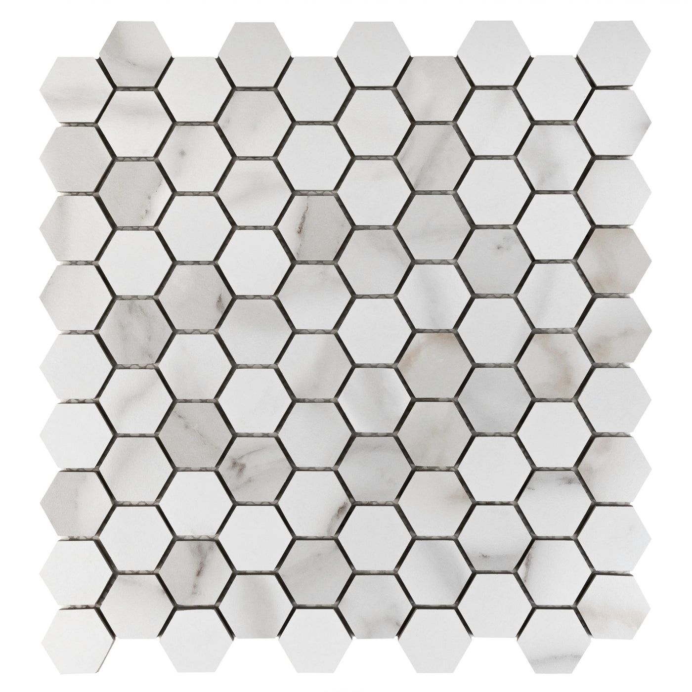 Anthology Marbleridge Reserve Hexagon 12" x 12" Porcelain Mosaic