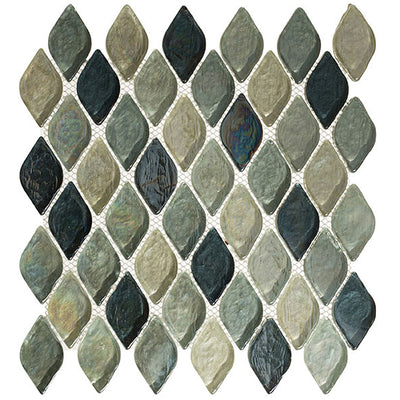 Aquatica 10.25" x 10.25" Glass Mosaic