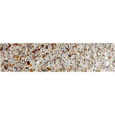 MIR Mosaic Aquaterra Brick 3" x 12" Shell & Terrazzo Tile