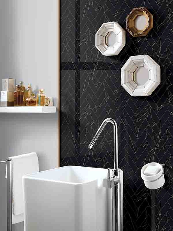 MIR Mosaic Arya Herringbone 11.1" x 12.36" Porcelain Mosaic