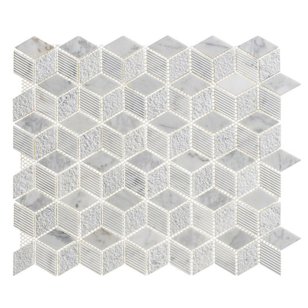 Arctic Cube 10.25" x 11.75" Glass Mosaic