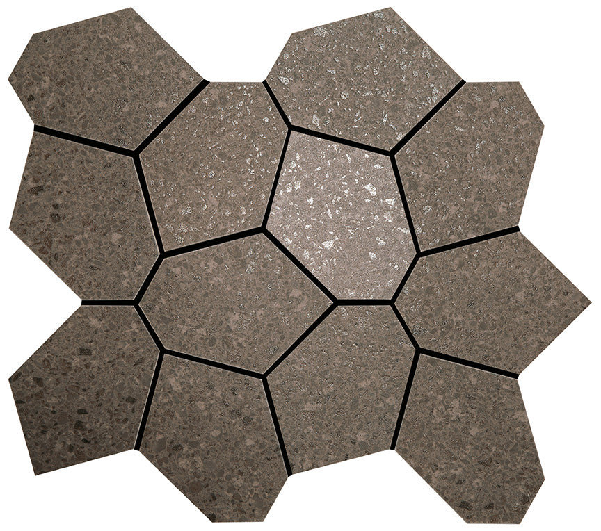 Crossville Alaska Polygon 13" x 15" Porcelain Mosaic