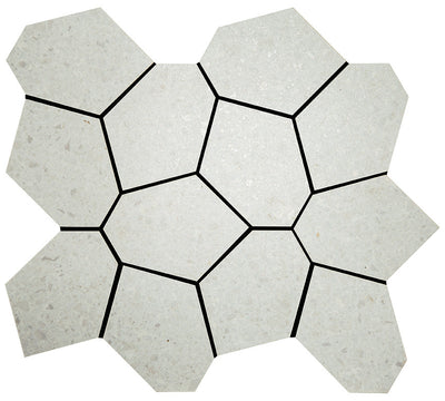Crossville Alaska Polygon 13" x 15" Porcelain Mosaic