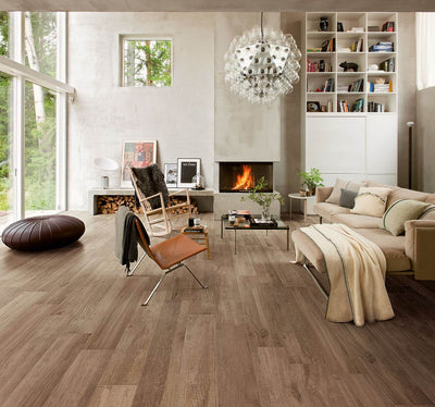 Happy Floors Alpi 2.0 12" x 48" Porcelain Tile Beige