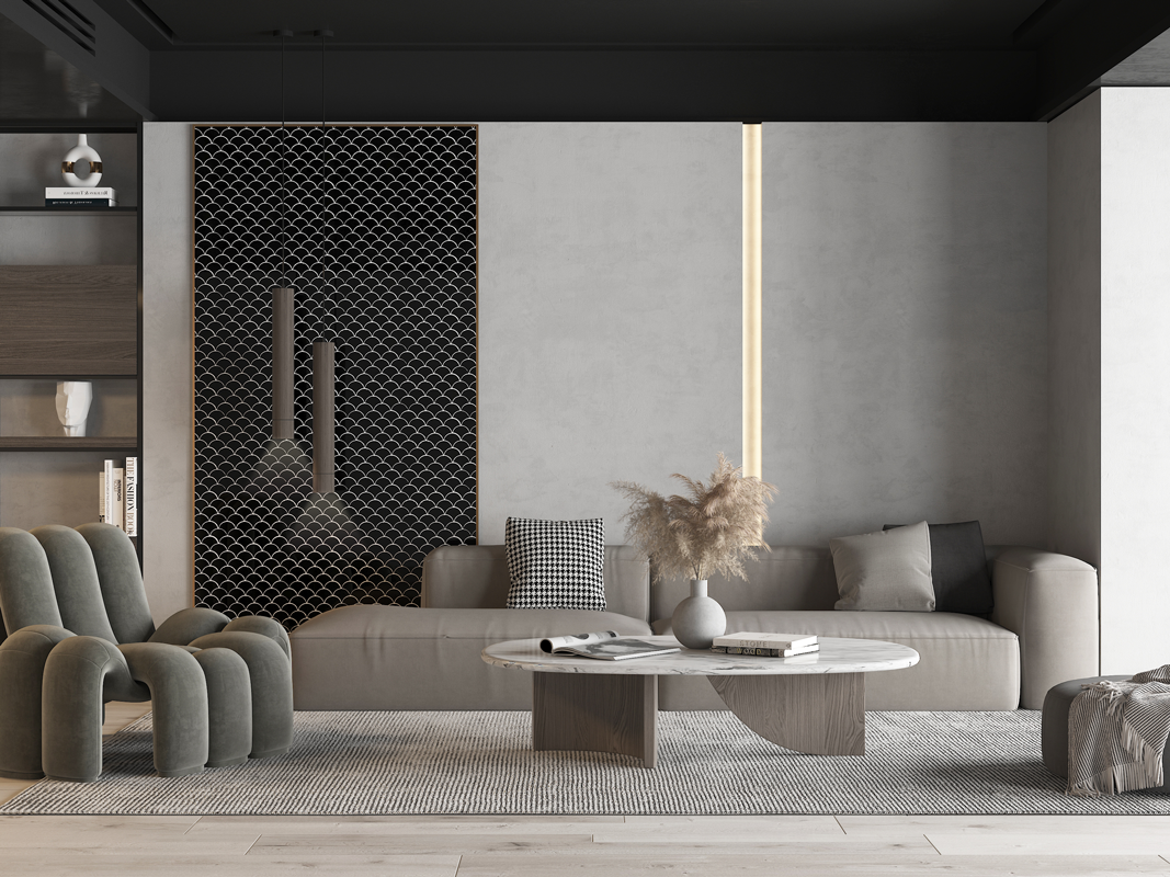 QDI Surfaces Fan 12" x 12" Porcelain Mosaic